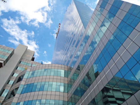 BANGKOK, THAILAND - SEP 3: Telecommunication Building (CAT Tower building) on SEP 3, 2016 in Bangrak...