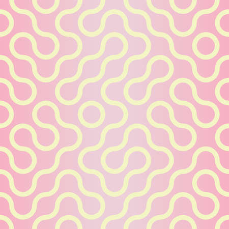 Vector abstract Truchet wavy style seamless pattern repeat