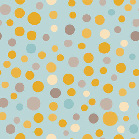 Vector abstract polka dots seamless pattern backgroundのイラスト素材
