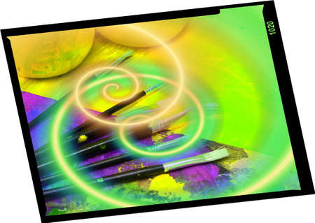 Painting Art Tools Creative Painting brushの写真素材