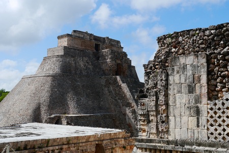 Uxmal mayan ruins Pyramid culture mexico Yucatan