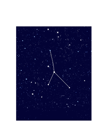 Sky with cancer constellation vector illustrationのイラスト素材