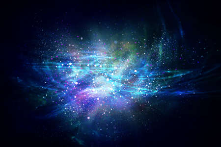 Space bright fantasy abstract background