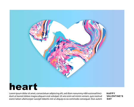 heart. saint valentine's day. 14 february. vector EPS 10のイラスト素材