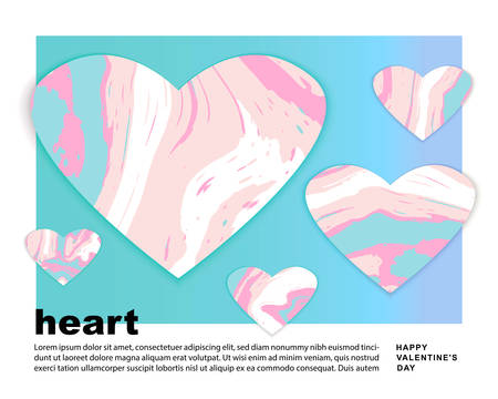 heart. saint valentine's day. 14 february. vector EPS 10のイラスト素材
