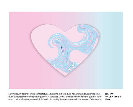 heart. saint valentine's day. 14 february. vector EPS 10のイラスト素材