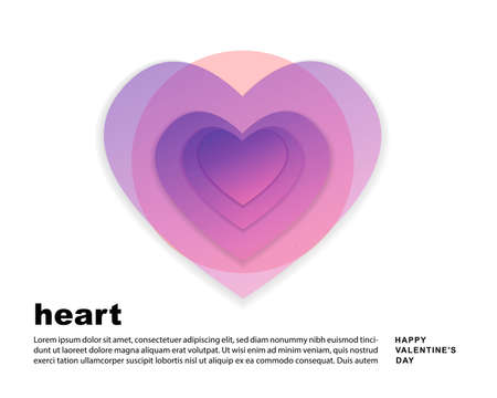heart. saint valentine's day. 14 february. vector EPS 10のイラスト素材