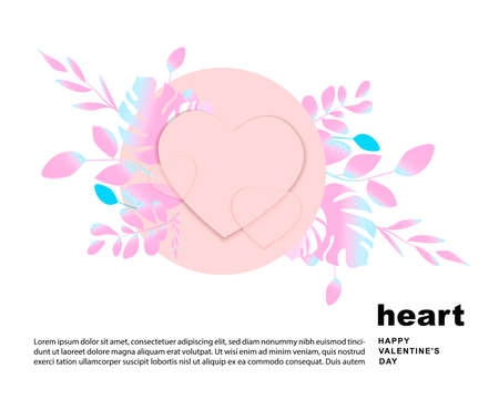 heart. saint valentine's day. 14 february. vector EPS 10のイラスト素材