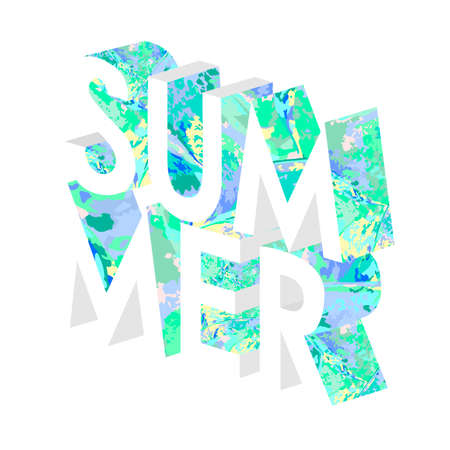 Summer concept isometric illustration. EPS 10 vector