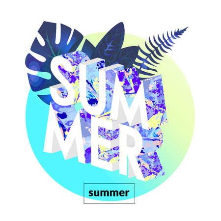 Summer concept isometric illustration. EPS 10 vectorのイラスト素材