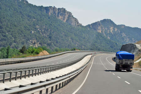 Truck on the highway