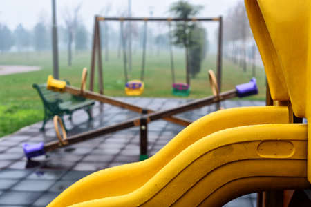 Slide and swingの写真素材
