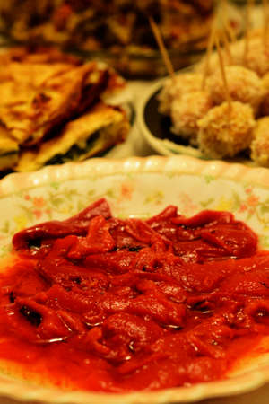 Grilled pepper pickleの写真素材