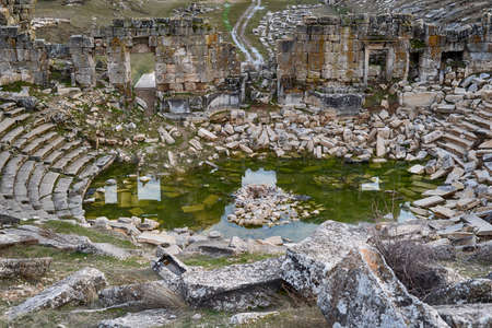 Aizanoi zeus temple ruinsの写真素材
