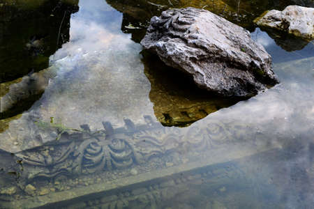 Aizanoi zeus temple ruinsの写真素材