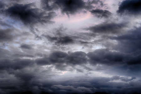 Dramatic sky dark clouds