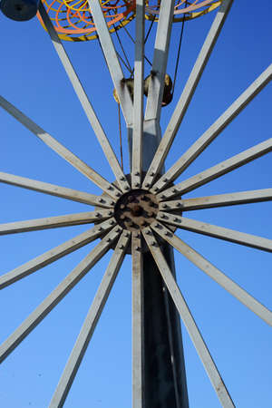 Steel mill joint and armsの写真素材