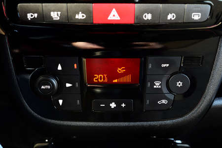 Digital air condition panelの写真素材