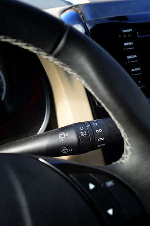 Wiper switch of a carの写真素材