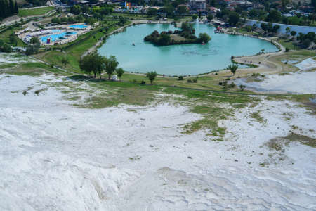 Pamukkale phrygia hiearpolis apollon templeの写真素材