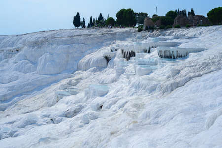 Pamukkale phrygia hiearpolis apollon templeの写真素材