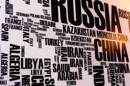 Wall sticker world mapの写真素材