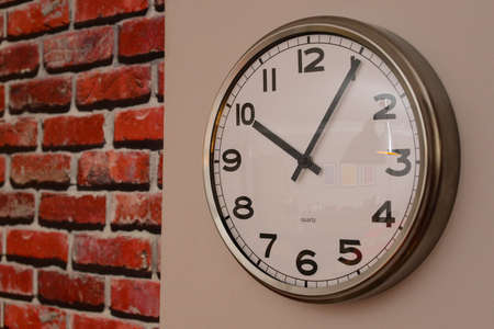 Aliminum framed wall clockの写真素材