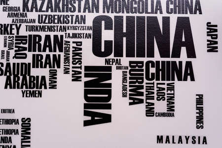 Wall sticker world mapの写真素材