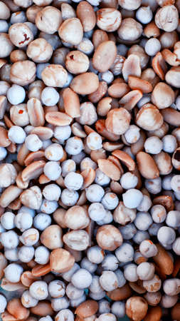 Dried nuts close up viewの写真素材