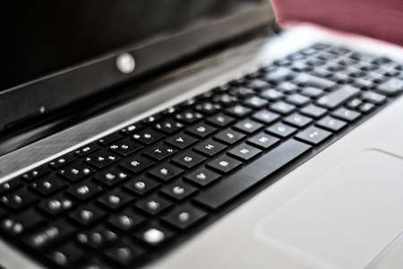 Laptop keyboard close up viewの写真素材