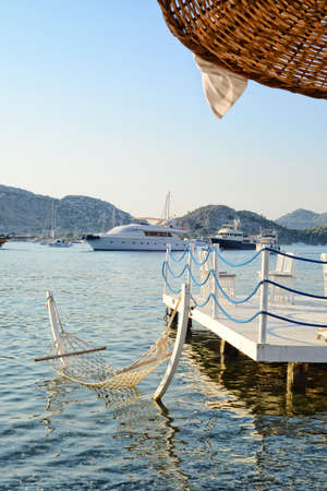 Hammock in the sea