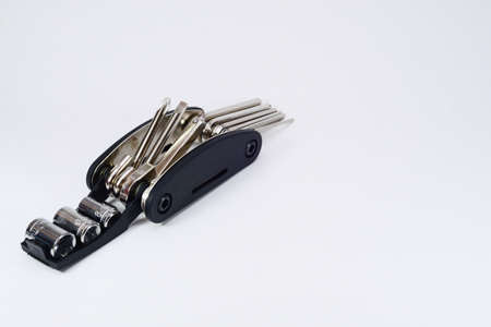 Mini tool kit on isolated backgroundの写真素材