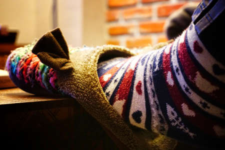 Winter scene at homeの写真素材