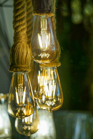 Retro style filament bulbs