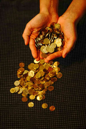 Turkish Lira Coins close upの写真素材
