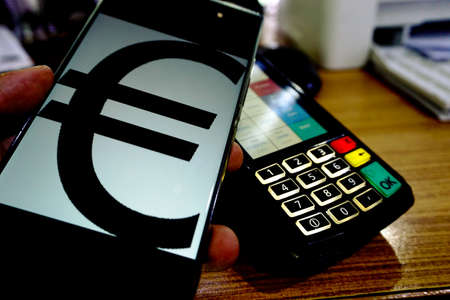 Making a paymentの写真素材