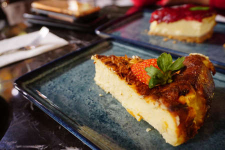 San Sebastian cheesecakeの写真素材