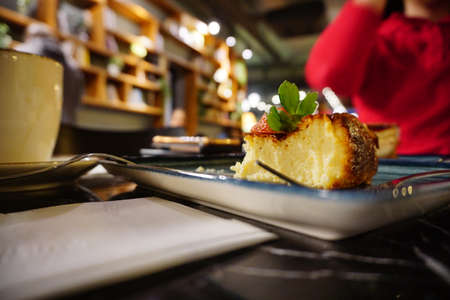 San Sebastian cheesecakeの写真素材