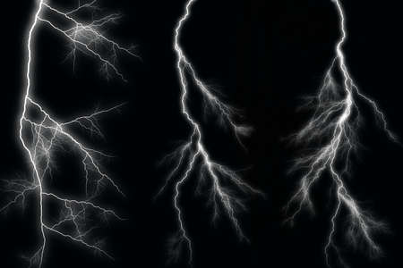 Lightning Among The Clouds Texture Backgroundの素材 Fy ストックフォトのamanaimages Plus