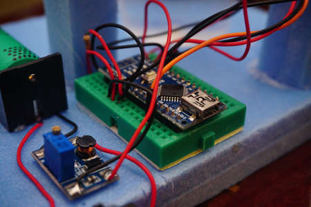 Maker Diy robotic project close up viewの写真素材
