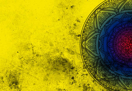 Mandala Template texture backgroundの写真素材