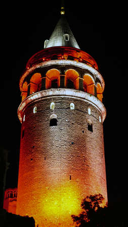 Istanbul famous landmark galata towerの写真素材