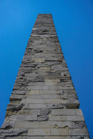 Istanbul dikilitas monument stone carvingの写真素材
