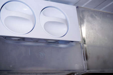 Ice dispenser in the fridgeの写真素材