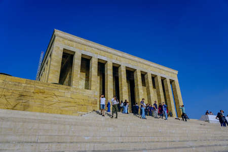 12 October 2019, Ankara Turkey, Anitkabir mousoleum monument in Ankara Turkeyのeditorial素材