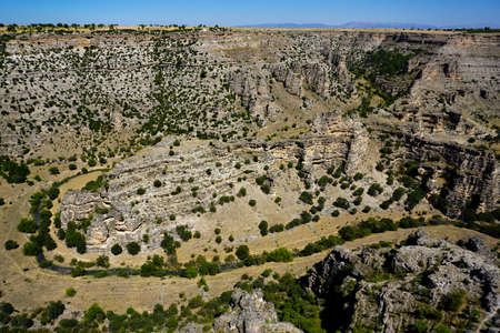 Ulubey canyons Worlds second biggest canyon in Usak Turkeyの写真素材