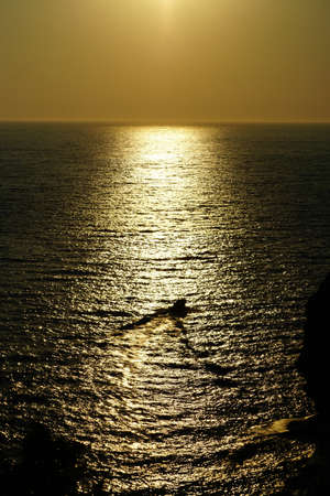 Sunset in Kusadasi Turkey scenic scenery at duskの写真素材
