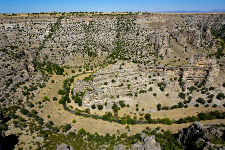 Ulubey canyons Worlds second biggest canyon in Usak Turkeyの写真素材