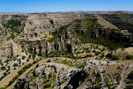 Ulubey canyons Worlds second biggest canyon in Usak Turkeyの写真素材