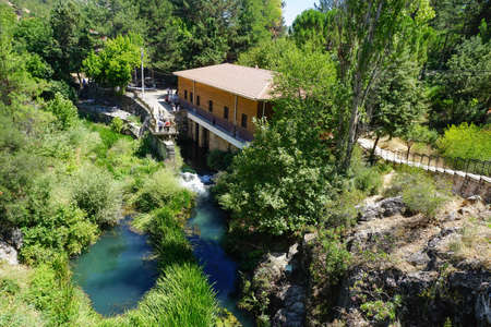 23 August 2020 Usak Turkey.Clandras Bridge on Banaz river in Usak Turkey made by Phrygians and hydro electric centralのeditorial素材
